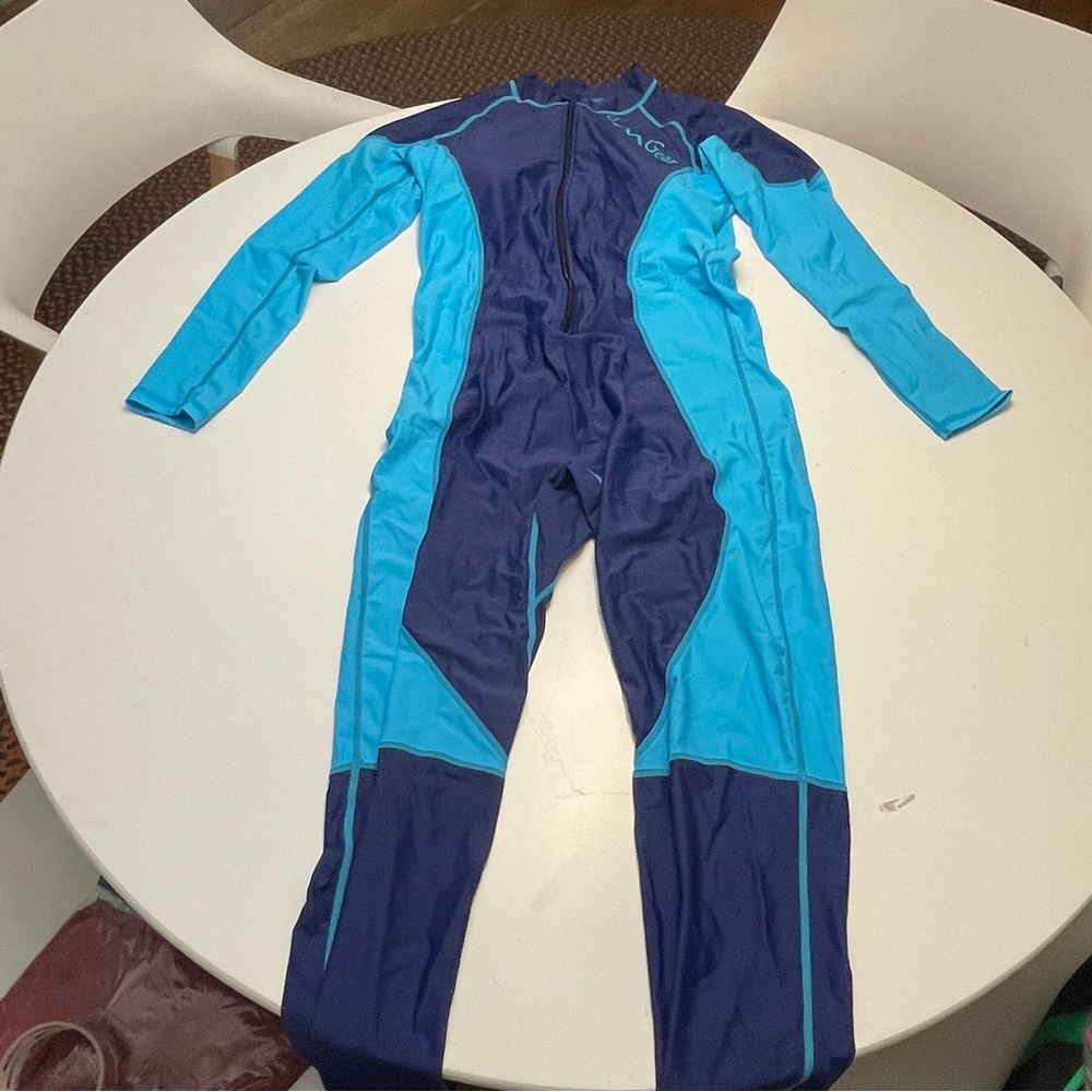 OM Gear Blue Long Sleeve Long Pants Wetsuit M
